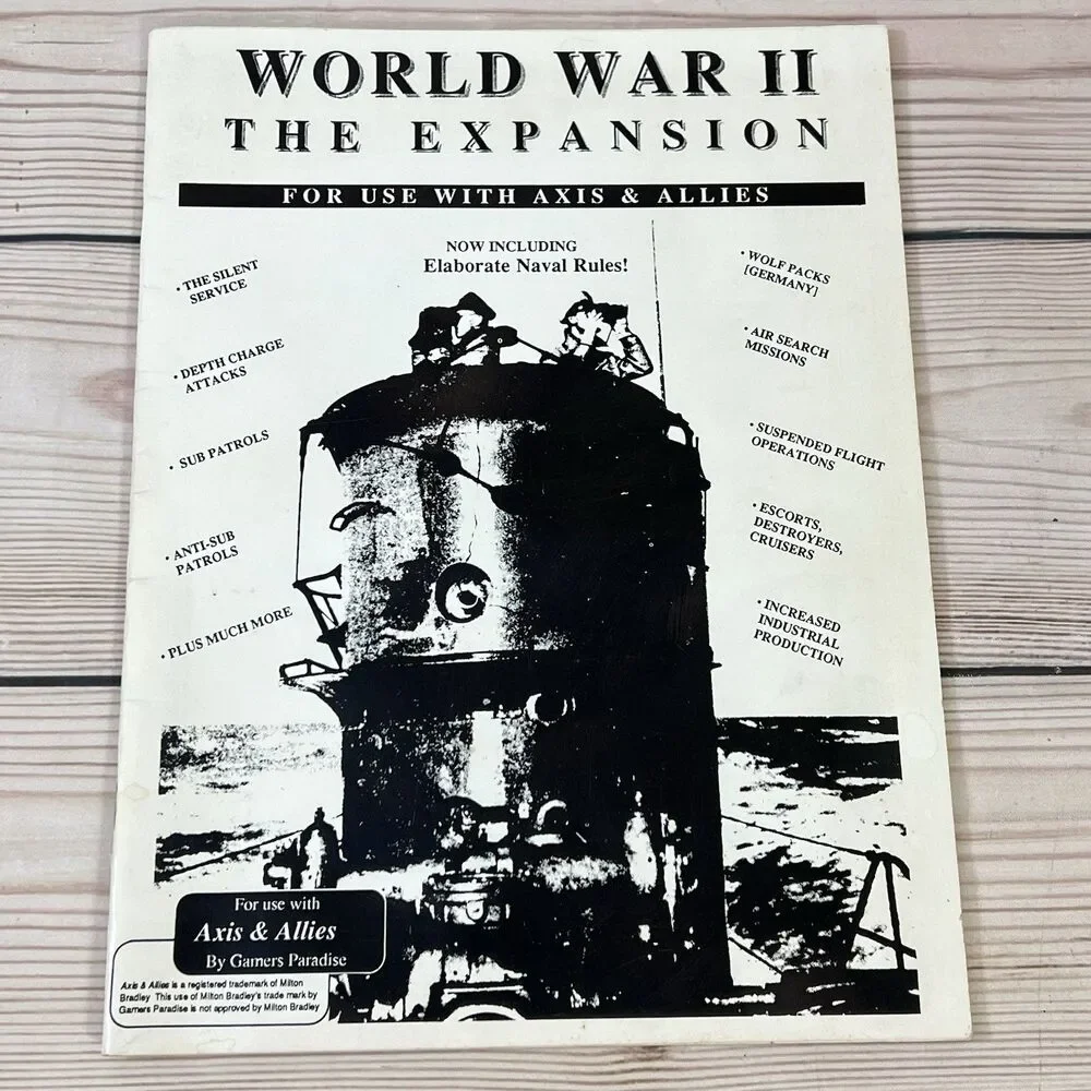 World War II The Expansion #1 Rule Book for Axis & Allies - Gamers Paradise 1989